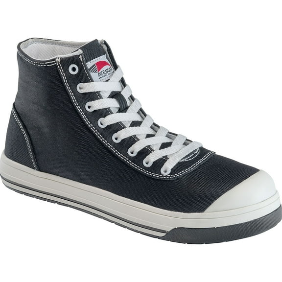 FSI FOOTWEAR SPECIALTIES INTERNATIONAL NAUTILUS Avenger Mens Blade High Top Aluminum Toe EH Work Shoes Black/White -