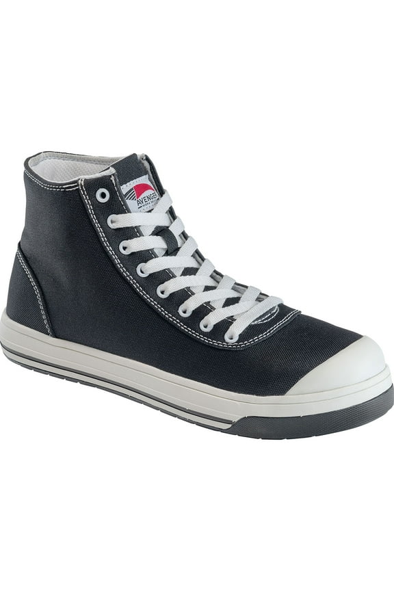 FSI FOOTWEAR SPECIALTIES INTERNATIONAL NAUTILUS Avenger Mens Blade High Top Aluminum Toe EH Work Shoes Black/White -