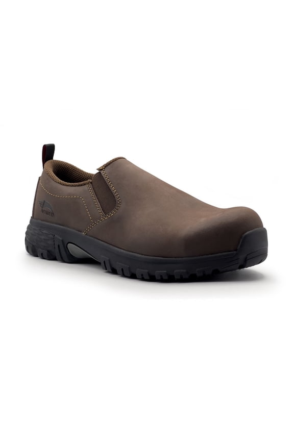 FSI FOOTWEAR SPECIALTIES INTERNATIONAL NAUTILUS Avenger Womens Flight Slip-On Composite Toe ESD Work Shoe Brown - A7045