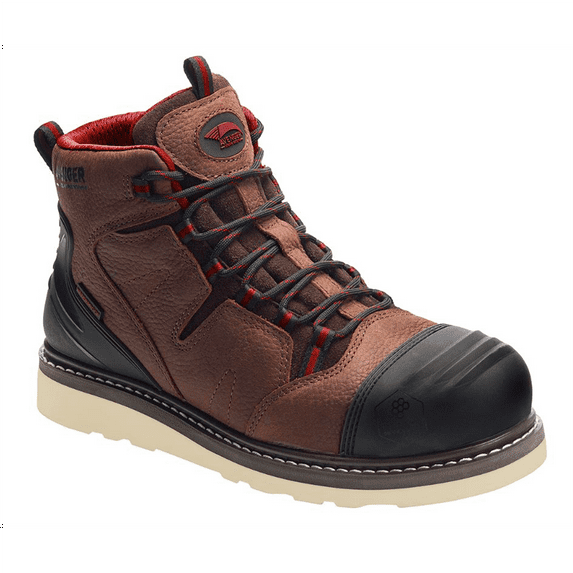 Avenger Work Boots Wedge - Men's Boots - Carbon Nano-Fiber Toe - IC|EH|SR - Brown/Black/Tan - Size: 12 - E - (Wide)