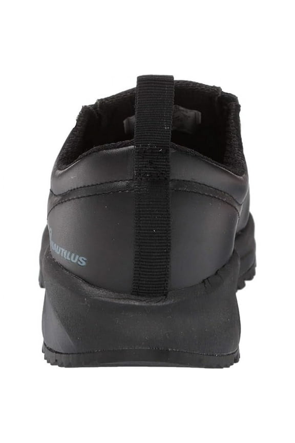FSI FOOTWEAR SPECIALTIES INTERNATIONAL NAUTILUS Nautilus Mens SkidBuster Slip On Slip Resistant Soft Toe Work Shoe Black