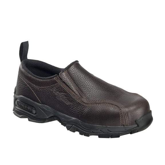 FSI Nautilus 1621 Womens Brown ESD Slip-On Safety Toe Work Boots