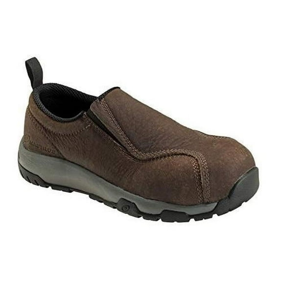 FSI Nautilus 1657 Mens Brown Leather Slip-On ESD Work Shoe Carbon Safety Toe
