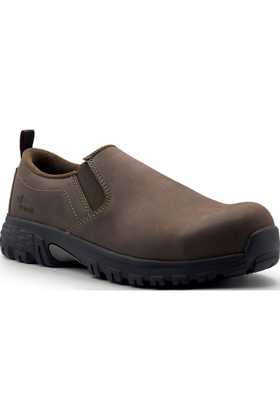 FSI Nautilus Avenger Mens Brown Slip-On Composite Toe ESD Work Shoe A7035