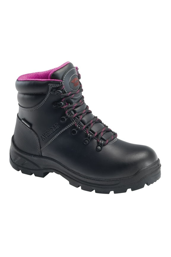 FSI Nautilus Avenger Womens 6" Steel Toe Waterproof EH Work Boots Black A8124