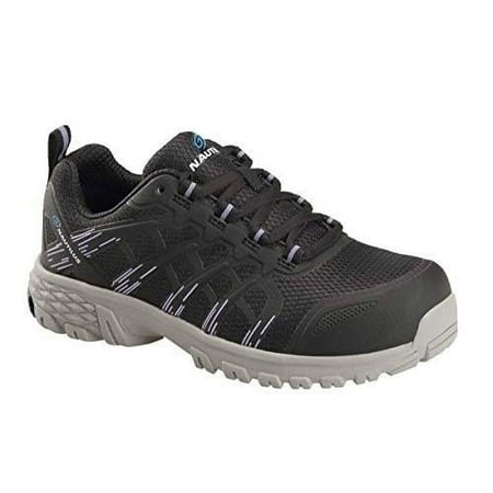 FSI Nautilus Stratus Womens Composite Toe Work Shoe Black Leather Size 8
