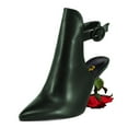 thumbnail image 1 of FSJ Women Chic Sculpted Rose High Heels Pointed Closed Toe Ankle Buckle Strap Fashion Sandals Mules Evening Wear Shoes Size 6 Green, 1 of 4