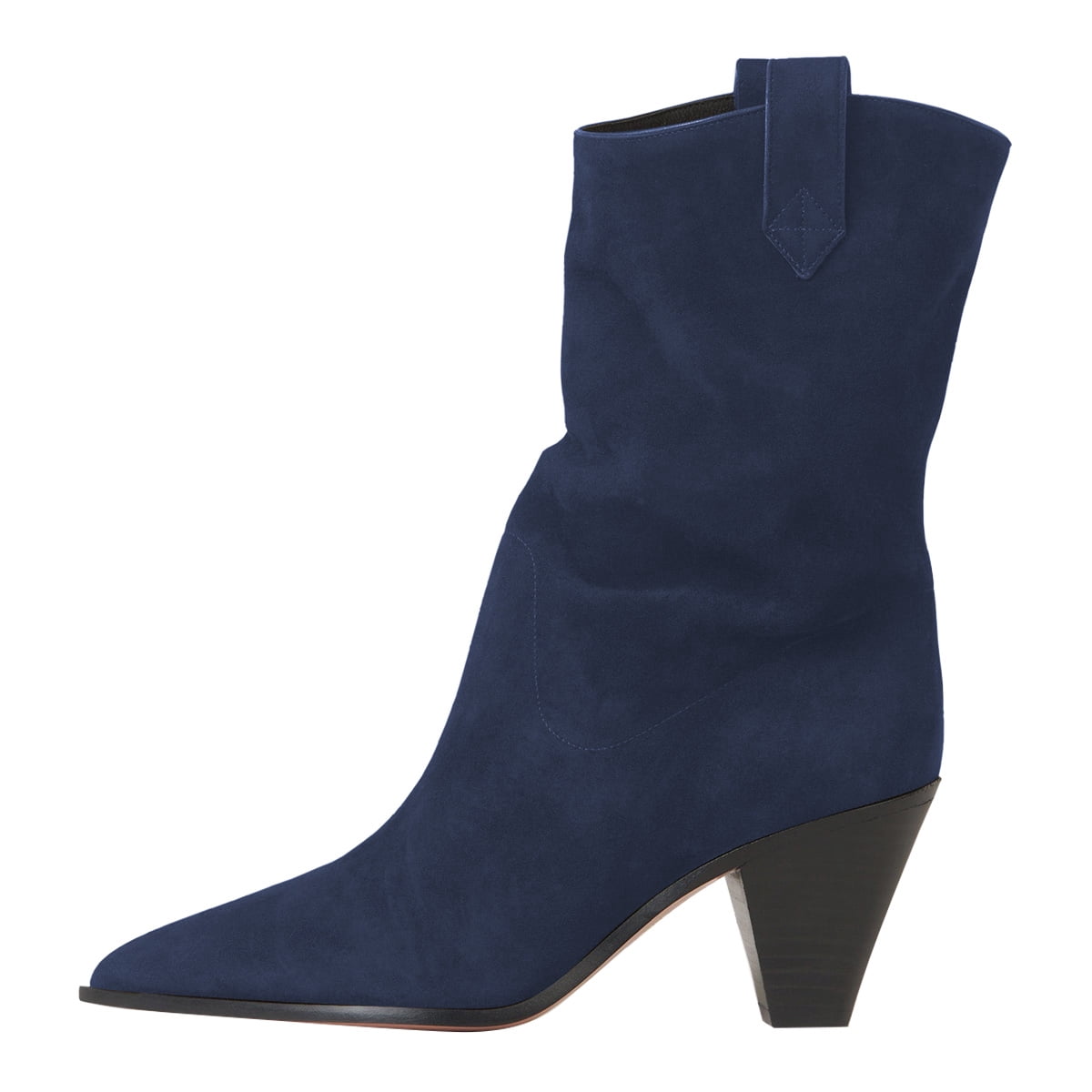 ladies navy blue dress boots Women's Armada while the block heel features ABS Cowboy Boots Navy Dress Booties