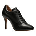 thumbnail image 1 of FSJ Women Closed Round Toe Sneaker Lace Up Stiletto Pumps Two Tone High Heels Size 13 Black, 1 of 4