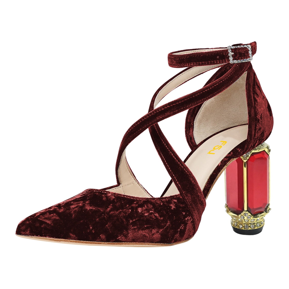 CROSS STRAP PUMPS