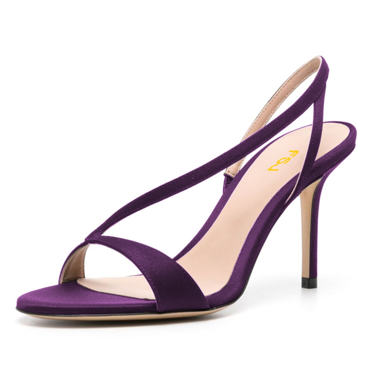 FSJ Women Graceful Open Toe Stiletto High Heel Sandals Strappy ...