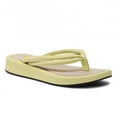 thumbnail image 1 of FSJ Women Split Square Toe Flip Flops Soft Insole Flats Slip on Slippers Summer Beach Indoor Flatform Sandals Size 14 Khaki, 1 of 5