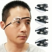 FSJLT 4 Pcs Eye Shield,Clear Eye Patch Eye Shield After Cataract Surgery Plastic Eye Shield with Small Hole Eye Shields After Lasik with 1 Roll Tape Breathable Eye Shields for After Surgery