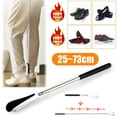 thumbnail image 1 of FSJZC Extra Long Adjustable Handle Metal Shoe Horn Silver, 25", 1 of 8