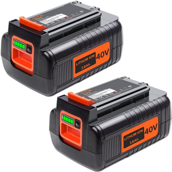 FSKE 2 Packs Replacement for Black and Decker 40V 3600mAh Lithium Battery LBX2040 LBX36 LBXR36 LBXR2036 LST540 LST136W