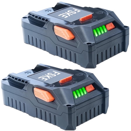 FSKE 3.0Ah Replacement for RIDGID 18V Battery Compatible with Ridgid R840087 R840086 18V Tools and Charger,Drill Lithium-ion Battery 2Pack