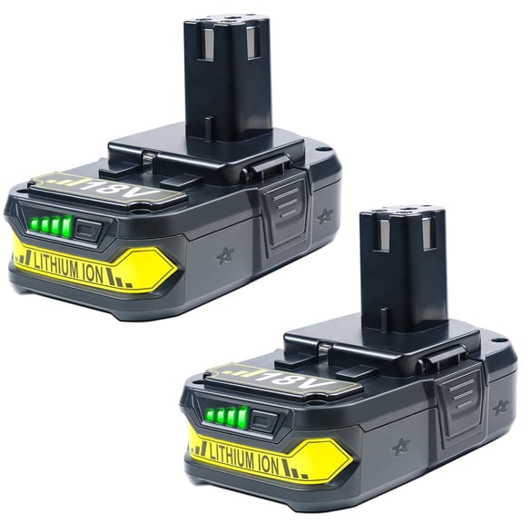FSKE 3.6Ah Replacement for Ryobi 18V Battery Compatible with Ryobi 18V Lithium Battery P102 P103 P104 P105 P107 P108 P109 P190 P122 for 18 Volt Cordless Power Tools 2 Packs