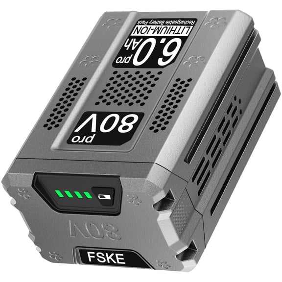 FSKE 6Ah Long Lasting Batteries Replacement for Kobalt 80V Battery Ultra-High Capacity 6000mAh KB2580-06 KB680-06 Cordless Power Tools KB280-06