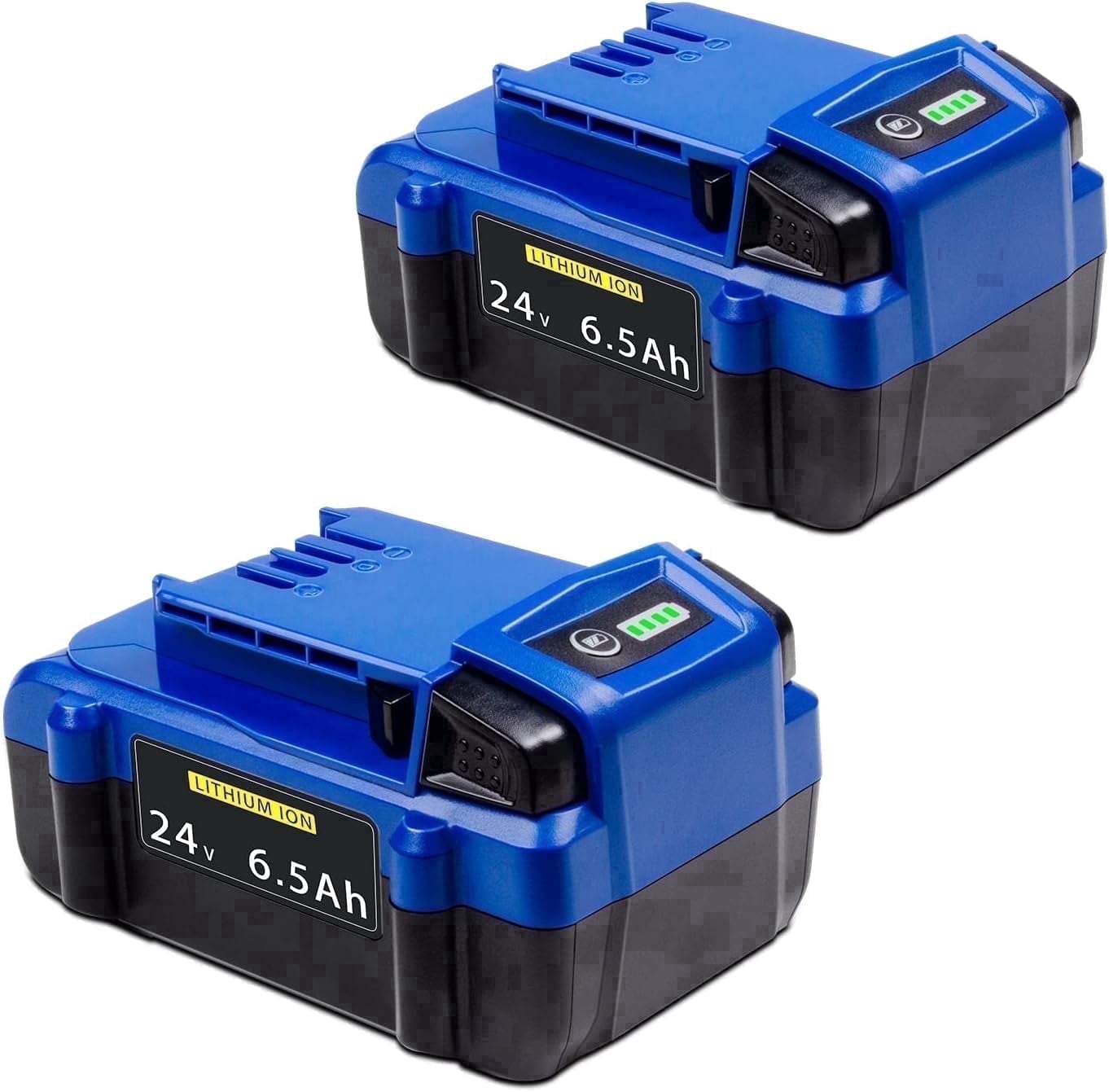 FSKE 2Packs 6.5Ah Replacement for Kobalt 24V Battery Lithium Ion Batteries KB624-03 KB524-03 KB424-03 etc-Compatible with Kobalt 24V Cordless Tool