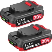 FSKE Replacement for Bauer 20V Battery 1701C-B 1702C-B Lithium-Ion 2.0Ah Cordless Power Tool Battery 2 Packs