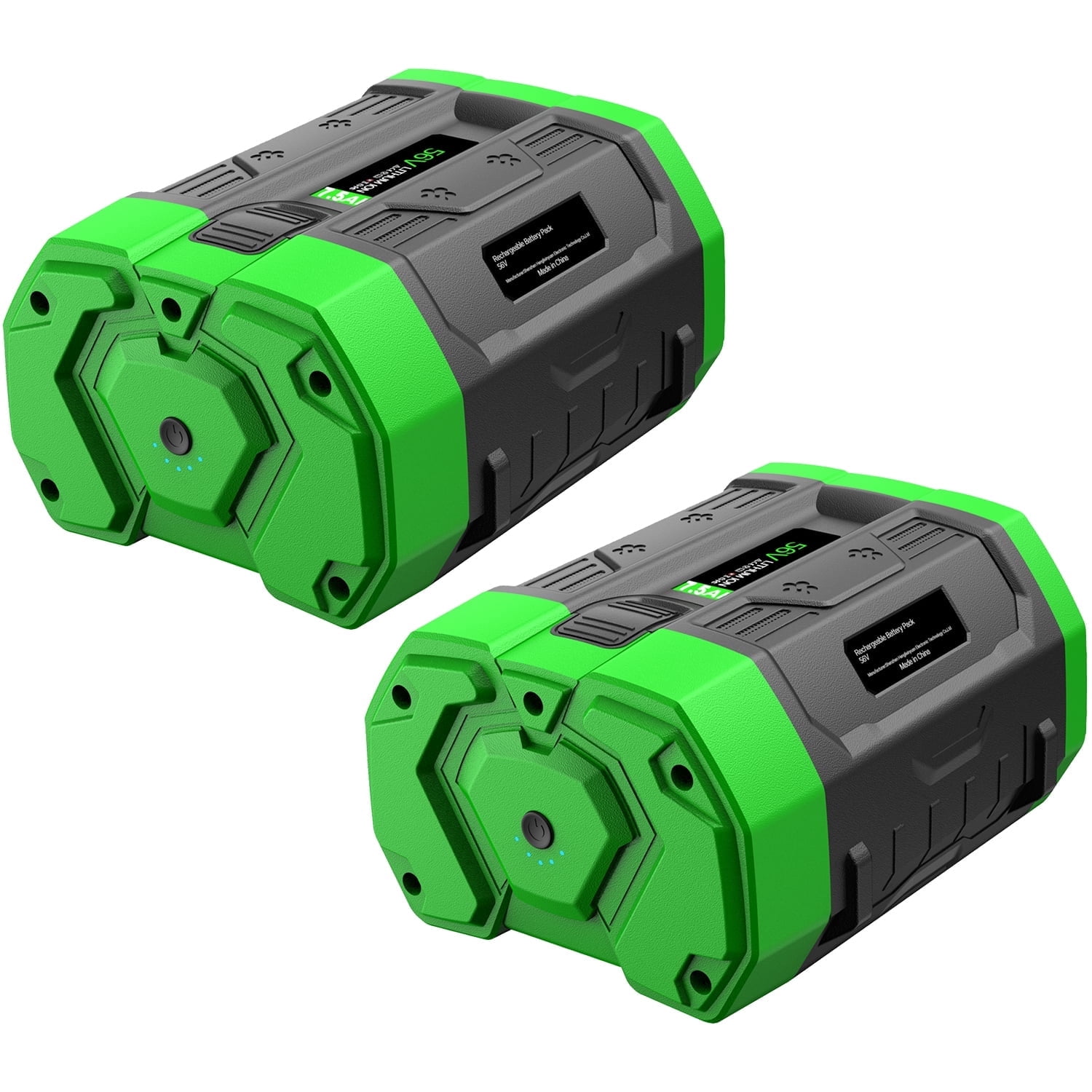 FSKE Replacement for EGO 56V Battery 7500mAh BA4200 BA2800 BA1400 Compatible with All 56V Power Tools 2 Packs 7.5Ah Batteries