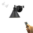 thumbnail image 1 of FSLIVING Vintage Battery Powered LED Wall Sconce with No Glass Shade, 1 of 6