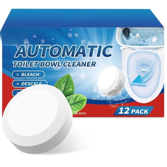 FSLRU Toilet Bowl Cleaner Tablets, Auto Bleach, Long-Lasting