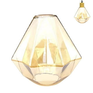 未開封　amber diamond pattern lamp shade 未開封 amber diamond pattern lamp shade 未開封 amber diamond
