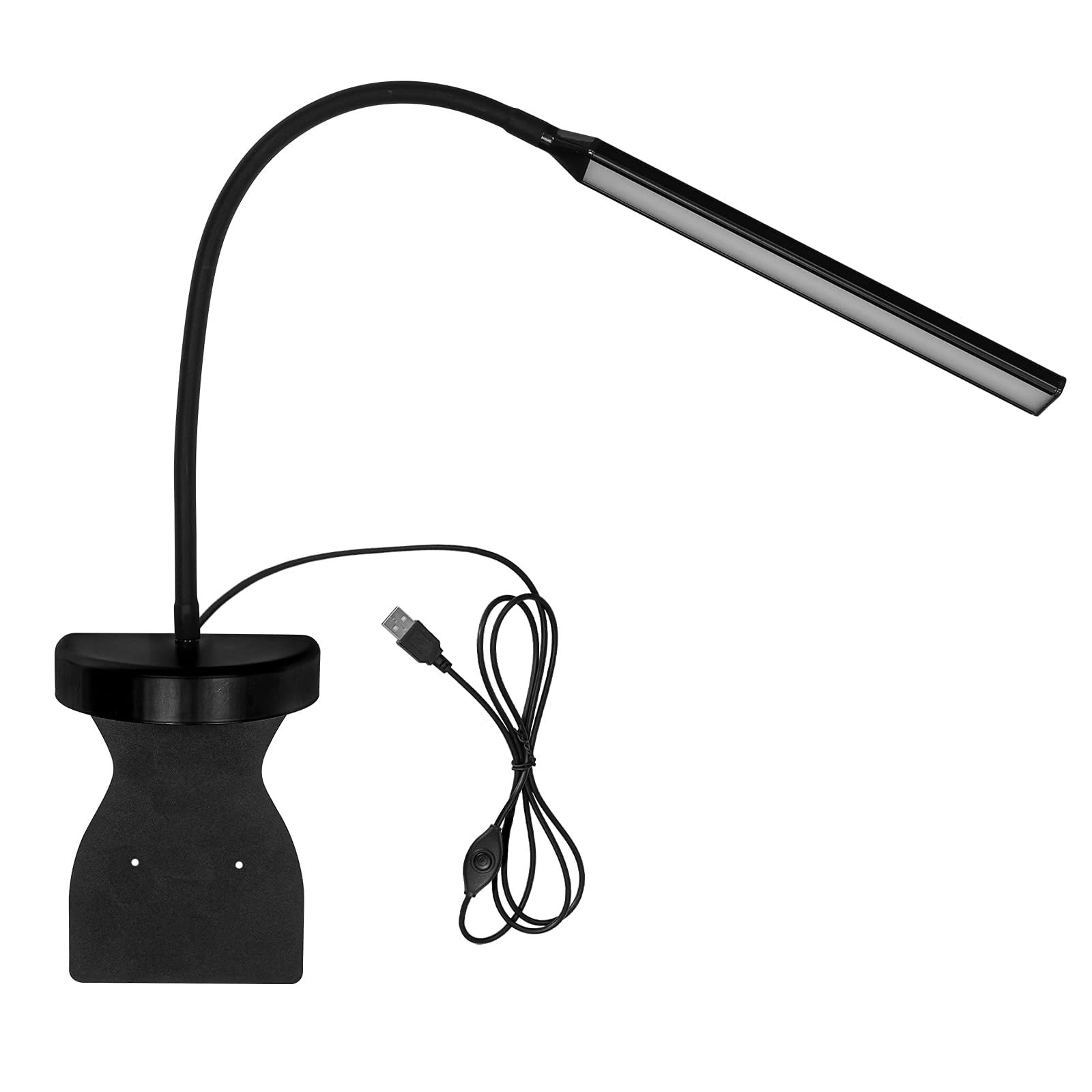 FSLiving 1-Pack LED 5500K Headboard Lamp Over Bed Reading Light Innovative Design No Drilling Bedtime Reading Light Wall Lamp with USB Port Cord for Sleigh Bed Hard Board Dimmable Adjustable