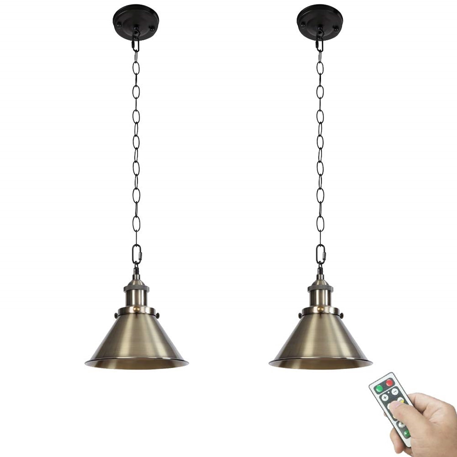 FSLiving 100 Lumens Multi-Function Led No Cord Remote Control Battery ...