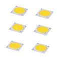 thumbnail image 1 of FSLiving 100W DIY LED COB Chip Replacement High Power Bead Light Lamp Bulb 4000K Neutral White 130LM DC35-36V,19mmx19mm 6 PCS Aluminum LED Bulb Surface Mounted for Camper Light Bulb,Home Reading, 1 of 6