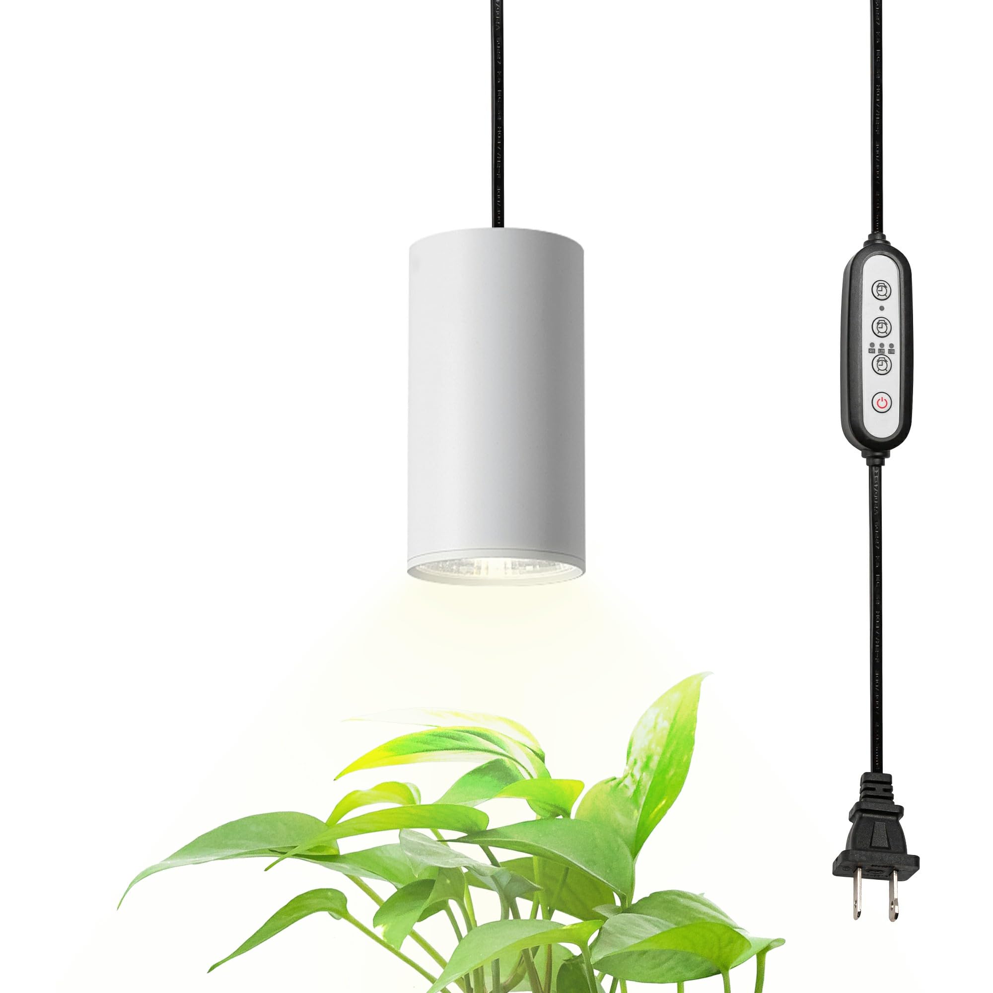 FSLiving 18W LED Swag Hanging Full Spectrum Plug-in Pendant Light