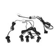 thumbnail image 1 of FSLiving 1W LED Mini Spotlight 360°Rotated Plug in Button Cable Black Lampbody Cool White Light(6000K) for Accent Lighting Cartoon Jewelry Showcase Cabinet Lego Model - 1 Set with 4 Spotlights, 1 of 5