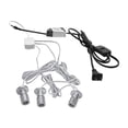 thumbnail image 1 of FSLiving 1W LED Mini Spotlight 360°Rotated Plug in Button Cable Silver Lampbody Warm White Light(3000K) for Accent Lighting Cartoon Jewelry Showcase Cabinet Lego Model - 1 Set with 3 Spotlights, 1 of 5
