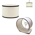 thumbnail image 1 of FSLiving 2-Packs 11.8" Cream Drum Lamp Shade Replacement, Natural Linen Bohemian Hand Crafted Fabric Vintage Dome, DIY for Torchiere Pendants Table, Swag Lamp Bedside Floor Lamps Pendant Lights, 1 of 8