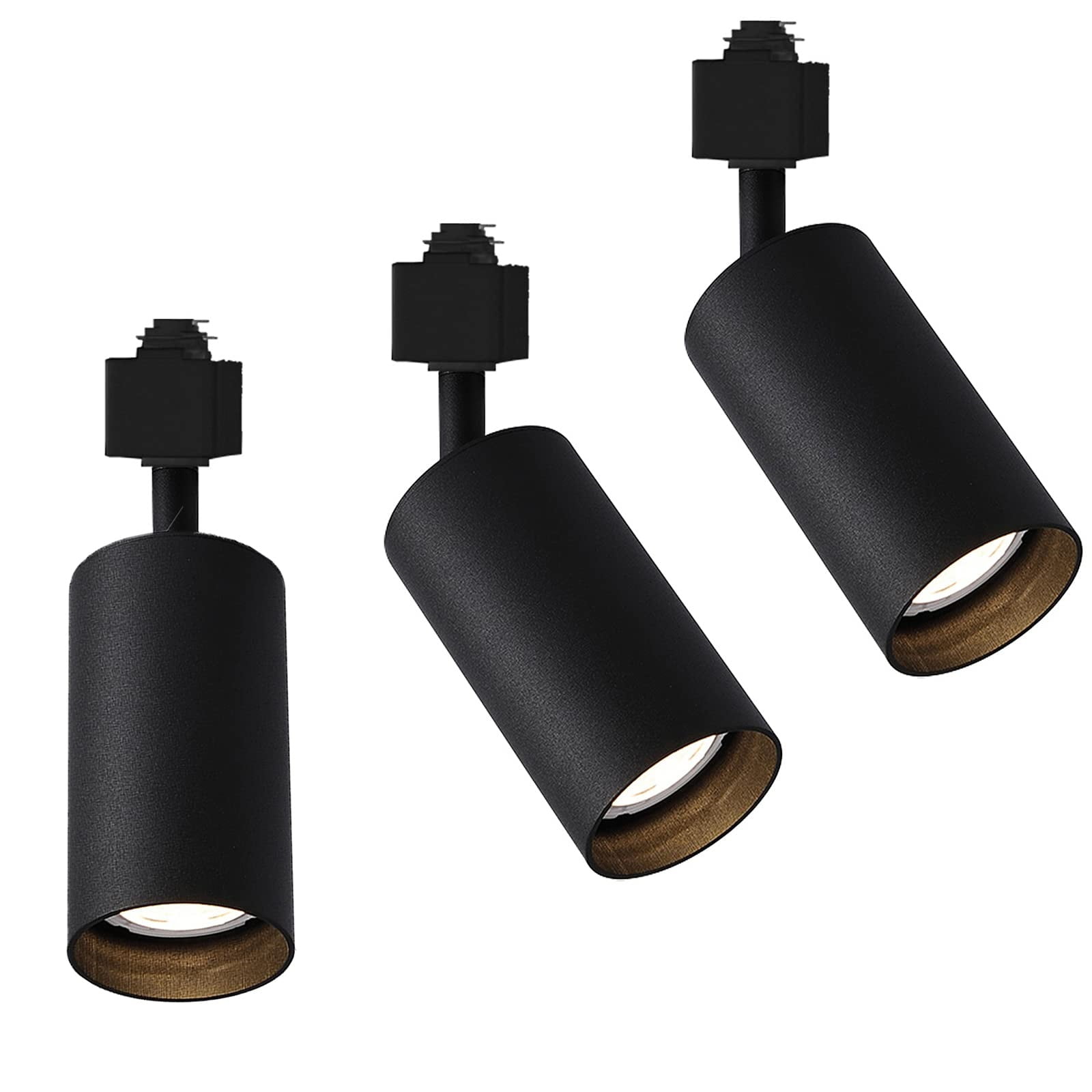 FSLiving 3Lamps Modern Track Lighting HType Track Head Metal