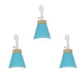 thumbnail image 1 of FSLiving 3-Pack Retro Style Mini Adjustable Angle H-Type Track Head Lighting E26 Base Metal Ceiling Light Track Light Fixture for Gallery Mirror Front Office Loft Bulb and Track Not Included - Blue, 1 of 5