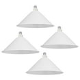 thumbnail image 1 of FSLiving 4-Packs 11.8" E26 to E26 Screw-in White LampShade Industrial Replacement, Iron Rustic Cone Shape Cover, DIY Torchiere Shade Decorative for Kitchen Ceiling Pendants Table Lamp Wall Sconce, 1 of 7