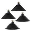 thumbnail image 1 of FSLiving 4-Packs 7.1" E26 to E26 Screw-in Black LampShade Industrial Replacement, Iron Rustic Cone Shape Cover, DIY Torchiere Shade Decorative for Kitchen Ceiling Pendants Table Lamp Wall Sconce, 1 of 7