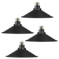 thumbnail image 1 of FSLiving 4-Packs 8.9" E26 to E26 Screw-in Black LampShade Industrial Replacement, Iron Rustic Bulb Guard Cover, DIY Torchiere Shade Decorative for Kitchen Ceiling Pendants Table Lamp Wall Sconce, 1 of 7