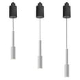 thumbnail image 1 of FSLiving 7W Adjustable Levitate Track Pendnat Light J-Type Retractable Lift Track Pendnat Light with Minimalist Modern Iron Shade Indoor Island Light Adjustable Wire Lamp,White - 3 Lights, 1 of 8