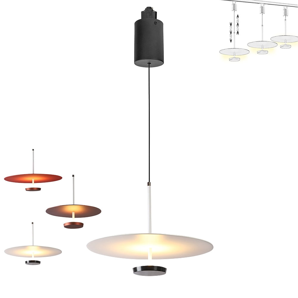 FSLiving 7W HType Track Pendant Light Retractable Lift Droplight with