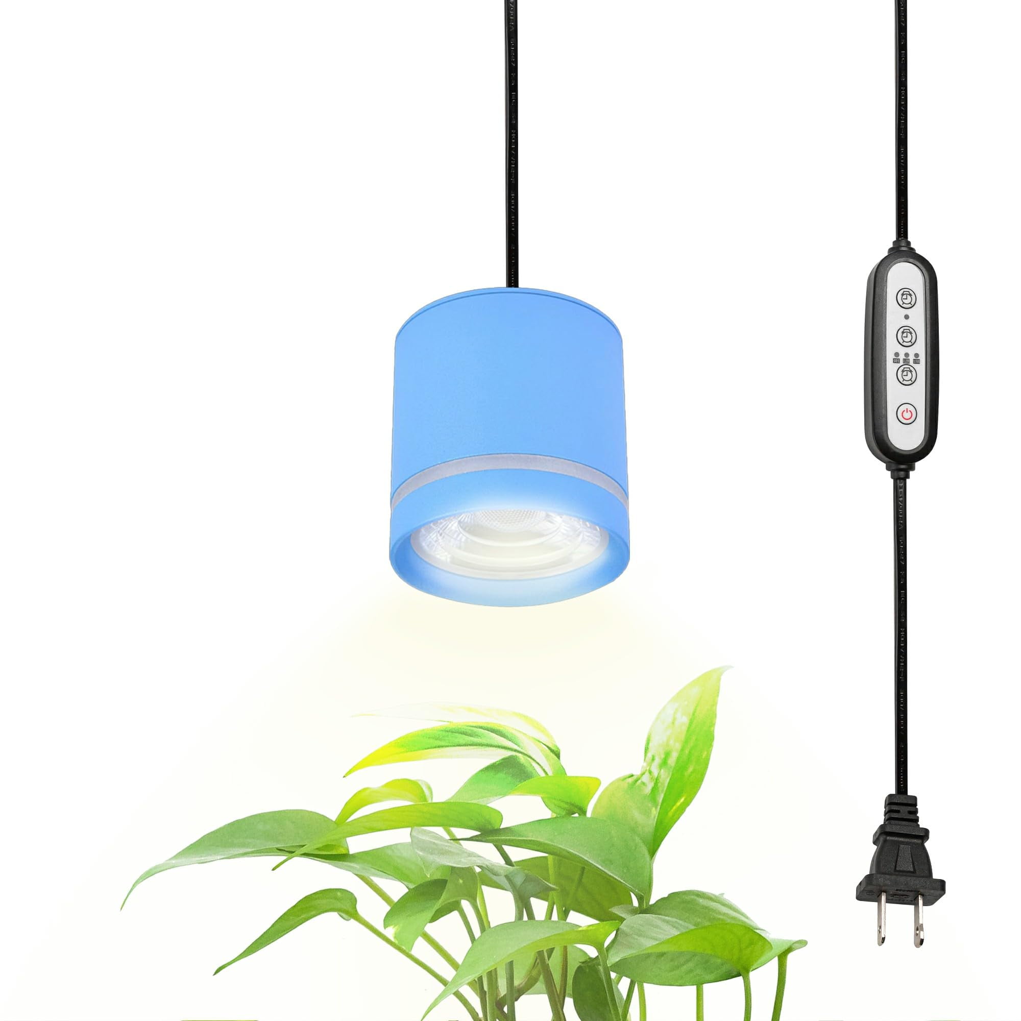 FSLiving 7W LED Swag Linear Look Plant Grow Light Plug-in