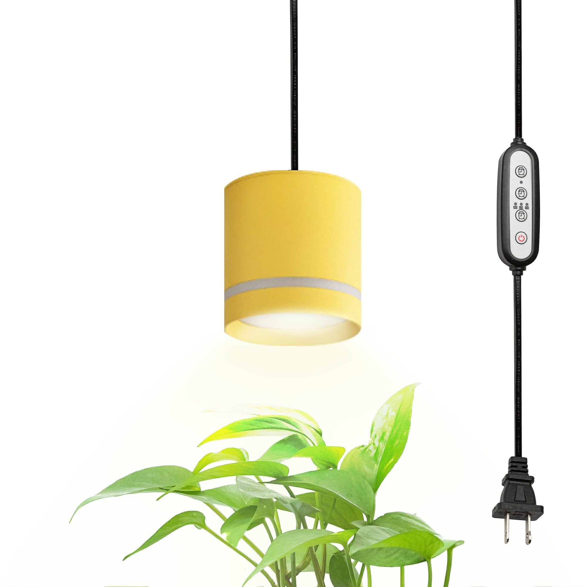 FSLiving 7W LED Swag Linear Look Plant Grow Light Plug-in