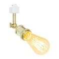 thumbnail image 1 of FSLiving Adjustable Angle H-Type Track Pendant Light E26 Base Gold Mini Track Lighting Vintage Design for Kitchen Bar Sink Loft Counter, Customizable (Bulb & Ceiling Track Sold Separately) - 1 Light, 1 of 7