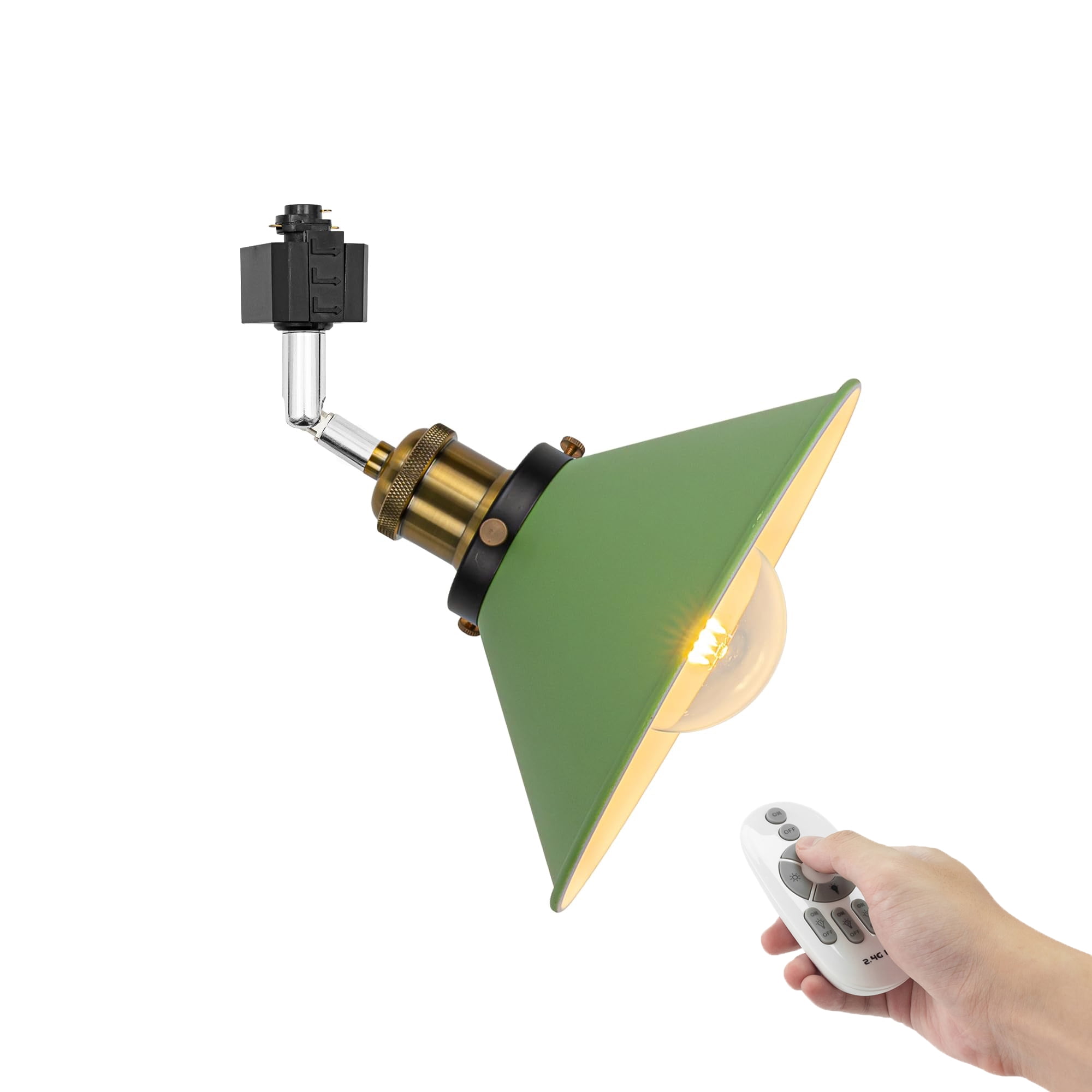 FSLiving Adjustable Angle Remote Control H-Type Track Pendant Light,E26 ...