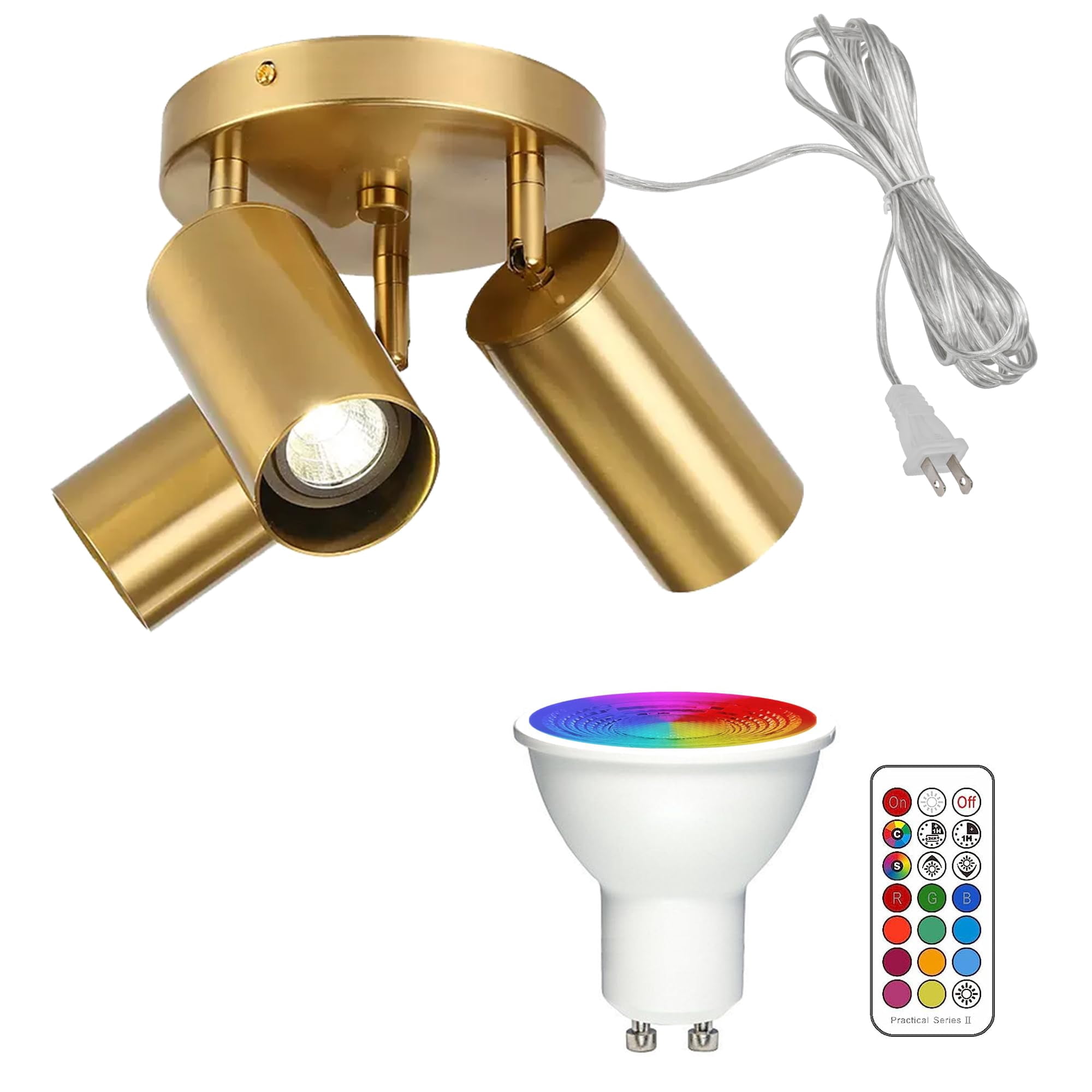 FSLiving Adjustable Close to Ceiling Lights Fixtures Ceiling ...