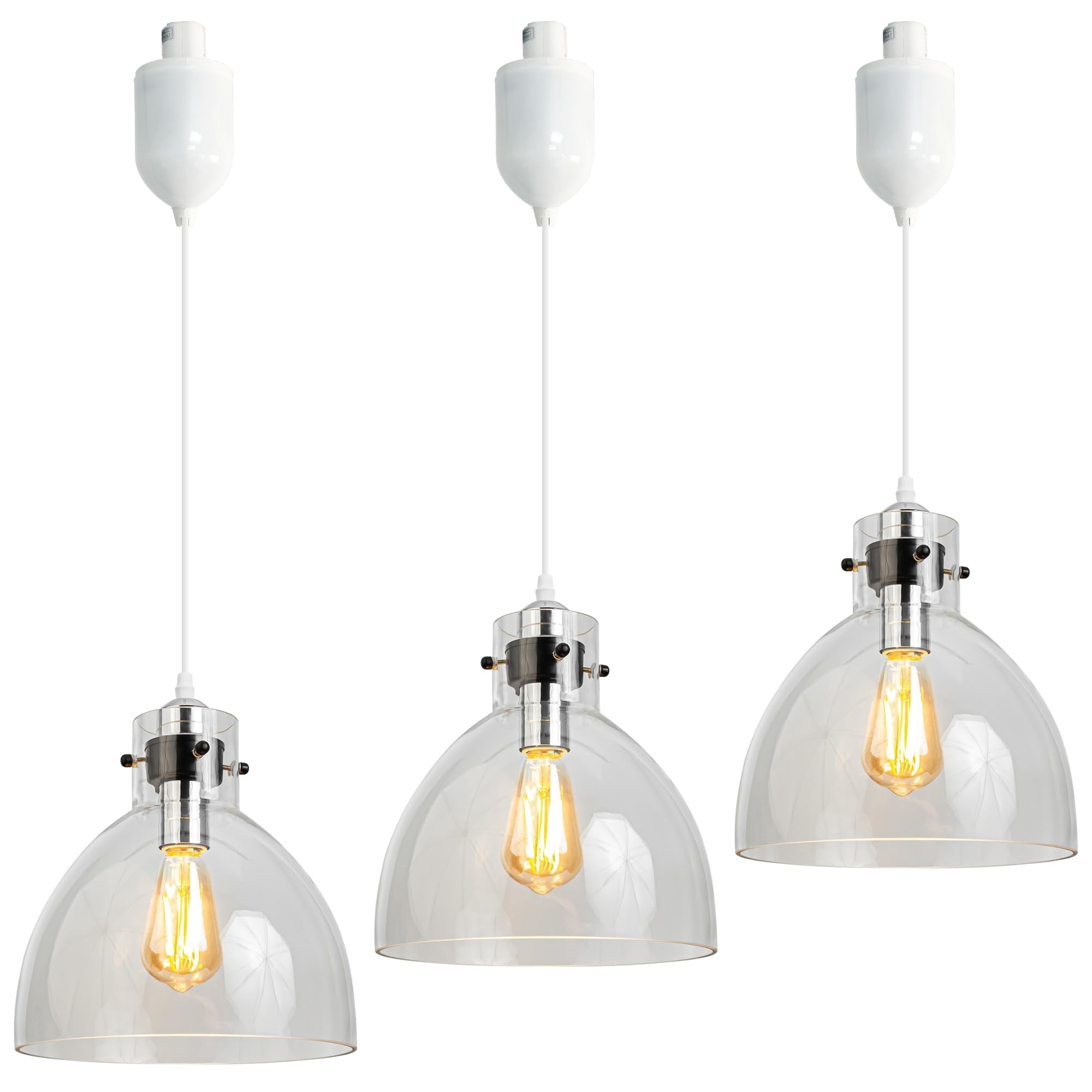 FSLiving Adjustable Hanging Height Juno Track Lighting Pendants, 4 Ft ...