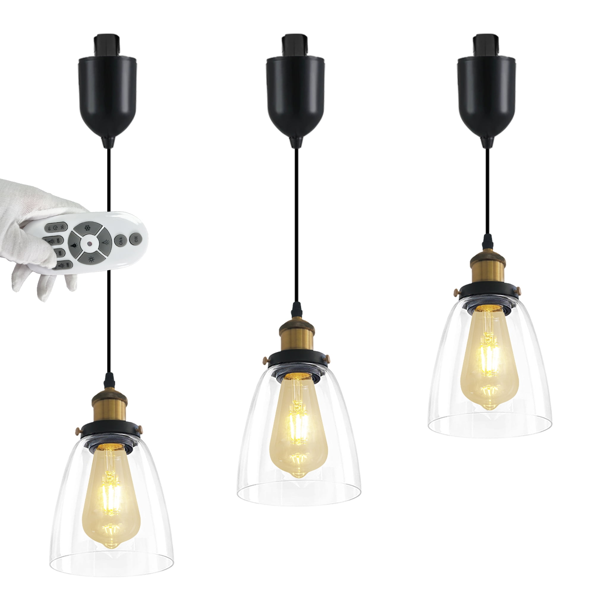 FSLiving Adjustable Height HType Track Lighting with Gold Bronze Metal