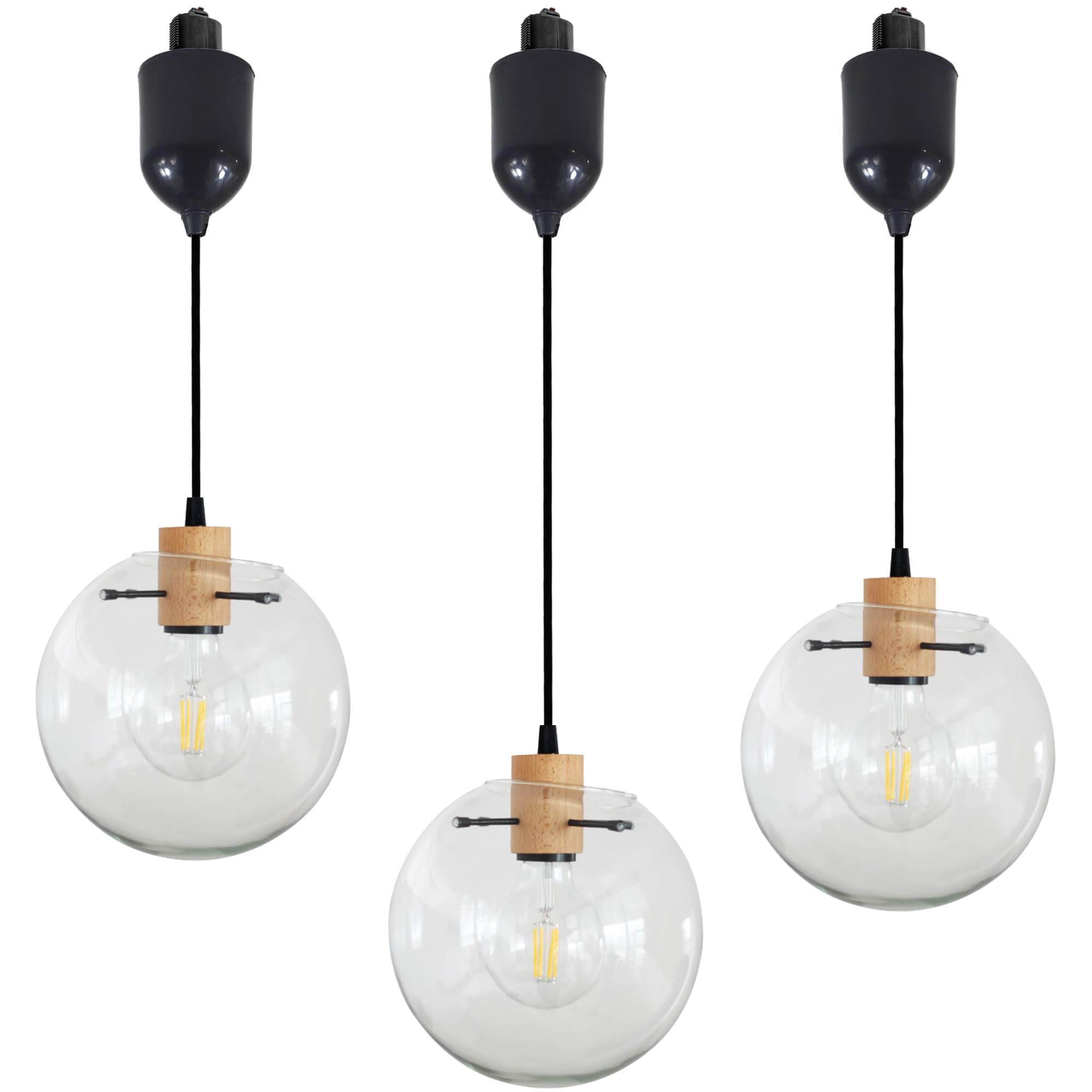 Curated visual reference: Picture Idea: Fsliving Adjustable Height J Type Track Lighting Pendants With Retro